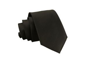 Czarny krawat KRZYSZTOF  7cm KKRZ31K