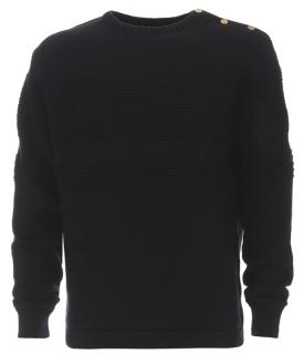 Duży czarny sweter męski VERTIGO 3XL SWE012K