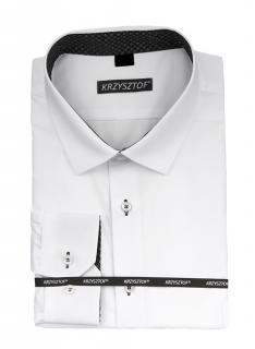 KRZYSZTOF koszula biała 48 164/170 dł. WZ309K