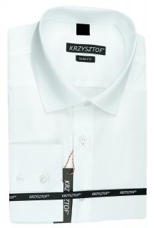 KRZYSZTOF koszula biała M 39-40 176/182 WZ529M Slim