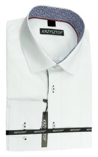 KRZYSZTOF koszula biała XL 43-44 170/176 dł. WZ353K