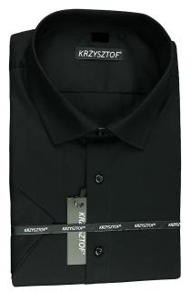 KRZYSZTOF koszula czarna 48 182/188 kr. WZ449K