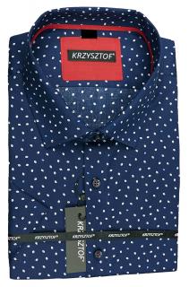 KRZYSZTOF koszula granatowa 48 176/182 kr. WX119K_48_176