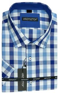 KRZYSZTOF koszula w kratkę L 41-42 176/182 kr. WZ486K