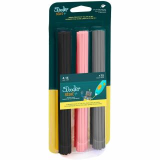 3Doodler ECO-PCL wkłady do długopisu 3D Start+ 75 szt. - czarny, różowy, szary