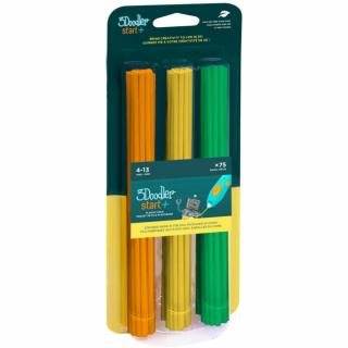 3Doodler ECO-PCL wkłady do długopisu 3D Start+ 75 szt. - pomarańczowy, żółty, zielony