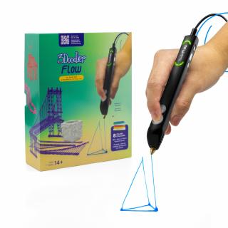 3Doodler FLOW + 8 wkładów PLA i szablon 3D