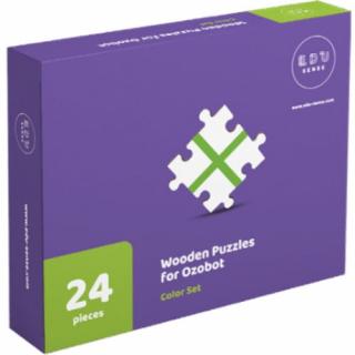 Drewniane puzzle do Ozobot - Zestaw kolorów