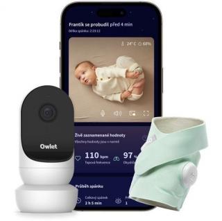 Owlet Dream Sock + Cam2 Bundle - Miętowy  2w1