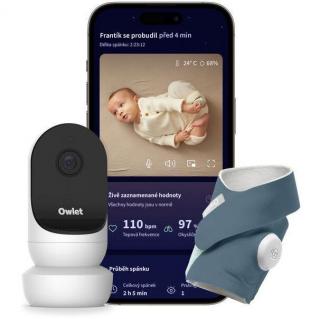 Owlet Dream Sock + Cam2 Bundle - Niebieska