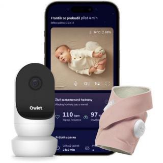 Owlet Dream Sock + Cam2 Bundle - Różowy
