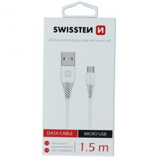 SWISSTEN kabel do transmisji danych USB / microUSB 1,5 m - white