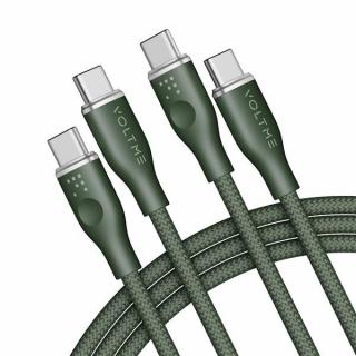 Voltme Powerlink Rugg Series CTC 5A/100W 1,8m (zielony) - kabel do ładowania
