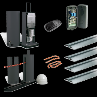 Came CAT-X Bariera łańcuchowa system podstawowy przejazd do 16m  SYSTEM PODSTAWOWY – PRZEJAZD DO 16 M