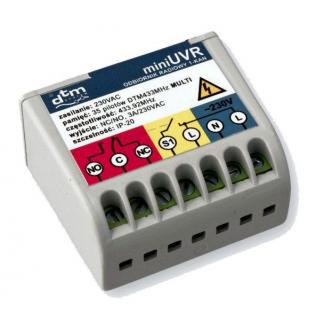 DTM - MULTIMINIUVR - Odbiornik MULTIminiUVR 1-kanałowy 230V