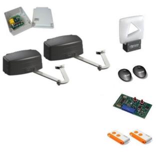 Napęd ROGER SET R23/373/F FULL - zestaw automatyki do bramy dwuskrzydłowej o skrzydle do 3,5 m i 400 kg SET R23/373/F