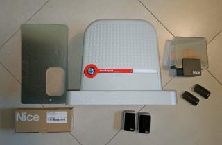 NICE nowy zestaw 2024 - RBS600HSBDKCE Zestaw ROBUS 600 HI-SPEED MYGO do bramy przesuwnej do 600kg, centrala z radiem i modułem WIFI, fotokomórki EPMB,