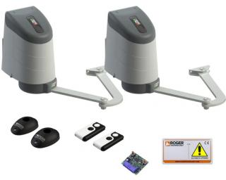 ROGER KIT AY/255/L Zestaw FULL do dwuskrzydłowej bramy o maksymalnej szerokości wjazdu 5 m (2,5 m + 2,5 m) KIT AY/255/L