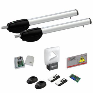 ROGER KIT BE20/410/F Zestaw do bram skrzydłowych KIT BE20 410 F o max długościach 4m + 4m KIT BE20/410/F