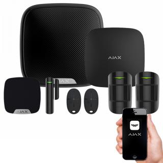 Bezprzewodowy zestaw alarmowy Ajax StarterKit Czarny + StreetSiren + HomeSiren Ajax StarterKit+ StreetSiren + HomeSiren