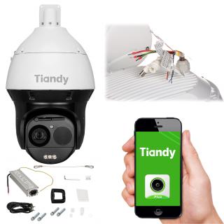 KAMERA IP SZYBKOOBROTOWA ZEWNĘTRZNA TC-H3169M SPEC:63X/LW/P/A/AR PANORAMICZNA - 4Mpx (5.7 ... 359 mm) TIANDY