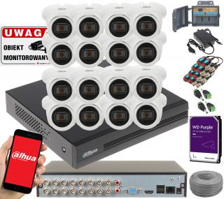 NAJLEPSZY i TANI ZESTAW DO MONITORINGU DAHUA 16 KAMER 2MPX PODGLĄD ANALOG DAHUA HAC-HFW1200C-0280B-S5