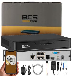 Rejestrator IP BCS-P-NVR0401-4KE-4P-III 4 kanałowy 4xPoE BCS BCS-P-NVR0401-4KE-4P-III