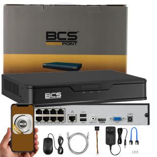Rejestrator IP BCS-P-NVR0801-4KE-8P-III 8 kanałowy BCS BCS-P-NVR0801-4KE-8P-III