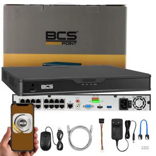 Rejestrator IP BCS-P-NVR1602-4KE-16P-II 16 kanałowy BCS BCS-P-NVR1602-4KE-16P-II
