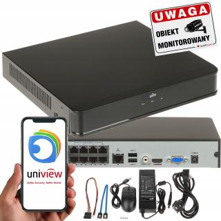 REJESTRATOR IP NVR301-08S3-P8 NA 8 KAMER ZASILANIE Z REJESTRATORA POE NVR301-08S3-P8