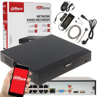 Rejestrator IP NVR4108HS-8P-EI 8 kanałowy POE WizSense DAHUA NVR4108HS-8P-EI