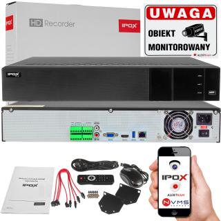 REJESTRATOR IPOX NA 16 KAMER DO 8MP PX-NVR1684H-F PX-NVR1684H-F
