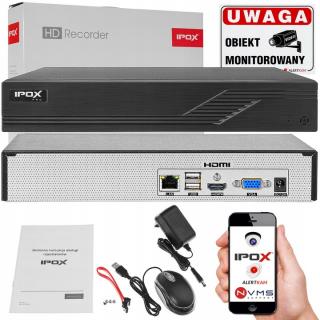 REJESTRATOR IPOX NA 4 KAMERY DO 6MP PX-NVR0481H-S PX-NVR0481H-S