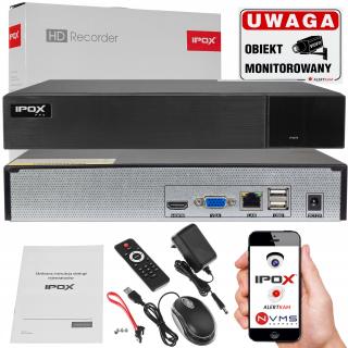 REJESTRATOR IPOX NA 8 KAMER PX-NVR0851H-E DO 5 MPX PX-NVR0851H-E