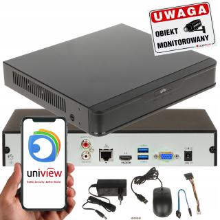 TANI DOBRY REJESTRATOR DO MONITORINGU IP UNIVIEW NVR301-08X NA 8 KAMER NVR301-08X