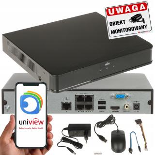 TANI REJESTRATOR IP NVR301-04S3-P4 NA 4 KAMERY ZASILANIE Z REJESTRATORA POE NVR301-04S3-P4