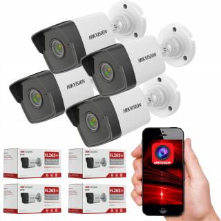 Zestaw 4 Kamery IP 4Mpx DS-2CD1043G0-I(C) 2.8mm HIKVISION DS-2CD1043G0-I