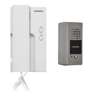 Zestaw domofonowy jednoabonentowy Commax unifon DP-2HPR(DC) + stacja bramowa DR-2PN DP-2HPR(DC)/DR-2PN 12V