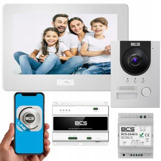 Zestaw wideodomofonowy dwuprzewodowy BCS-PAN1702S-S / BCS-MON7600W-2 BCS BCS-PAN1702S-S / BCS-MON7600W-2