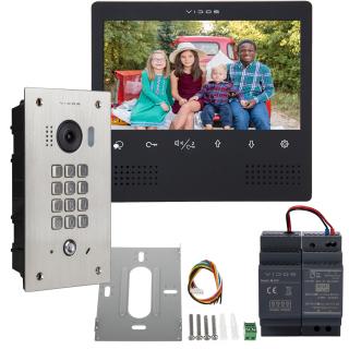 ZESTAW WIDEODOMOFONOWY VIDOS MONITOR 7'' M1023B + STACJA BRAMOWA S1411D  VIDOS DUO