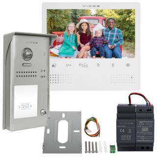ZESTAW WIDEODOMOFONOWY VIDOS MONITOR 7'' M1023W + STACJA BRAMOWA S1101A  VIDOS DUO