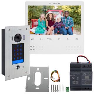 ZESTAW WIDEODOMOFONOWY VIDOS MONITOR 7'' M1023W + STACJA BRAMOWA S1401D  VIDOS DUO