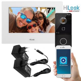 Zestaw wideodomofonowy Villa IP, WiFi, Mifare - HiLook by Hikvision IP-VIS-SLIM-W IP-VIS-SLIM-W