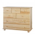 Komoda Drewniana Anna Classic Meble Doktór  - Kolor - Sosna naturalna lakierowana