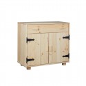 Komoda II Natural wood z drewna litego Meble Doktór  - Kolor - Sosna naturalna lakierowana