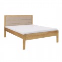Łóżko Floryda wood textil Meble Doktór  - Kolor - Bejca Dębowa , Stelaż - Brak, Rozmiar pod materac - 160x200, Tkanina  2 - Esito 01