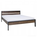 Łóżko Loft wood Meble Doktór  - Kolor - Bejca Brązowa , Stelaż - Brak, Rozmiar pod materac - 160x200