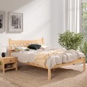 Łóżko Nevada new z drewna litego Meble Doktór  - Kolor - Sosna naturalna lakierowana , Stelaż - Elastyczny , Rozmiar pod materac - 180x200