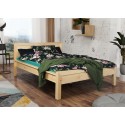 Łóżko Prestige drewniane Meble Doktór  - Kolor - Sosna naturalna lakierowana , Stelaż - Rolowany Sosnowy, Rozmiar pod materac - 160x200