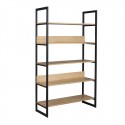Regał II Loft wood 5 półek Meble Doktór  - Kolor - Bejca Brązowa